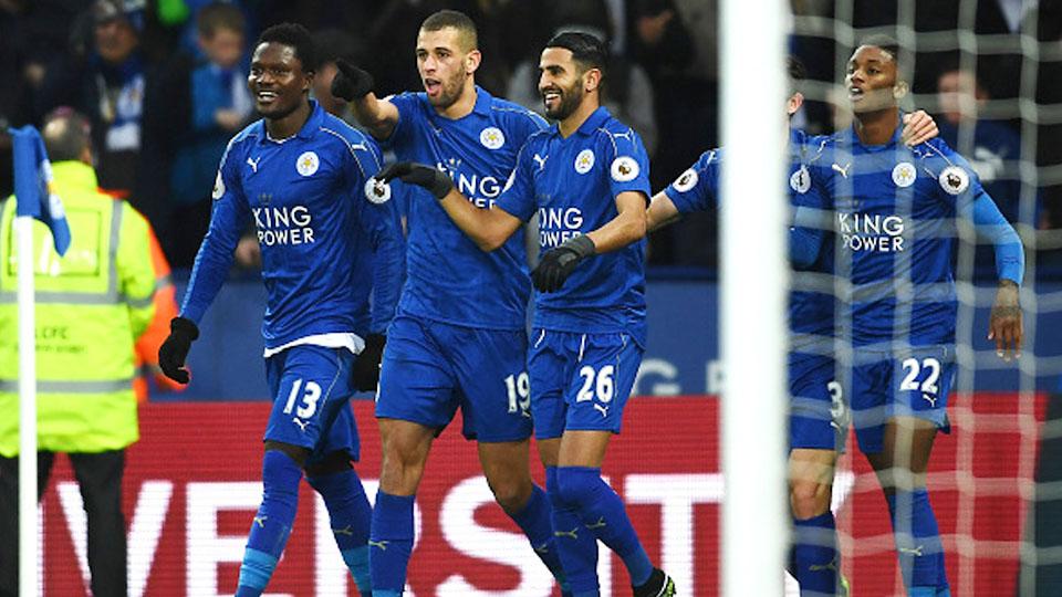 Cari pengganti Marcus Rashford, Manchester United incar striker Leicester City, Islam Slimani.